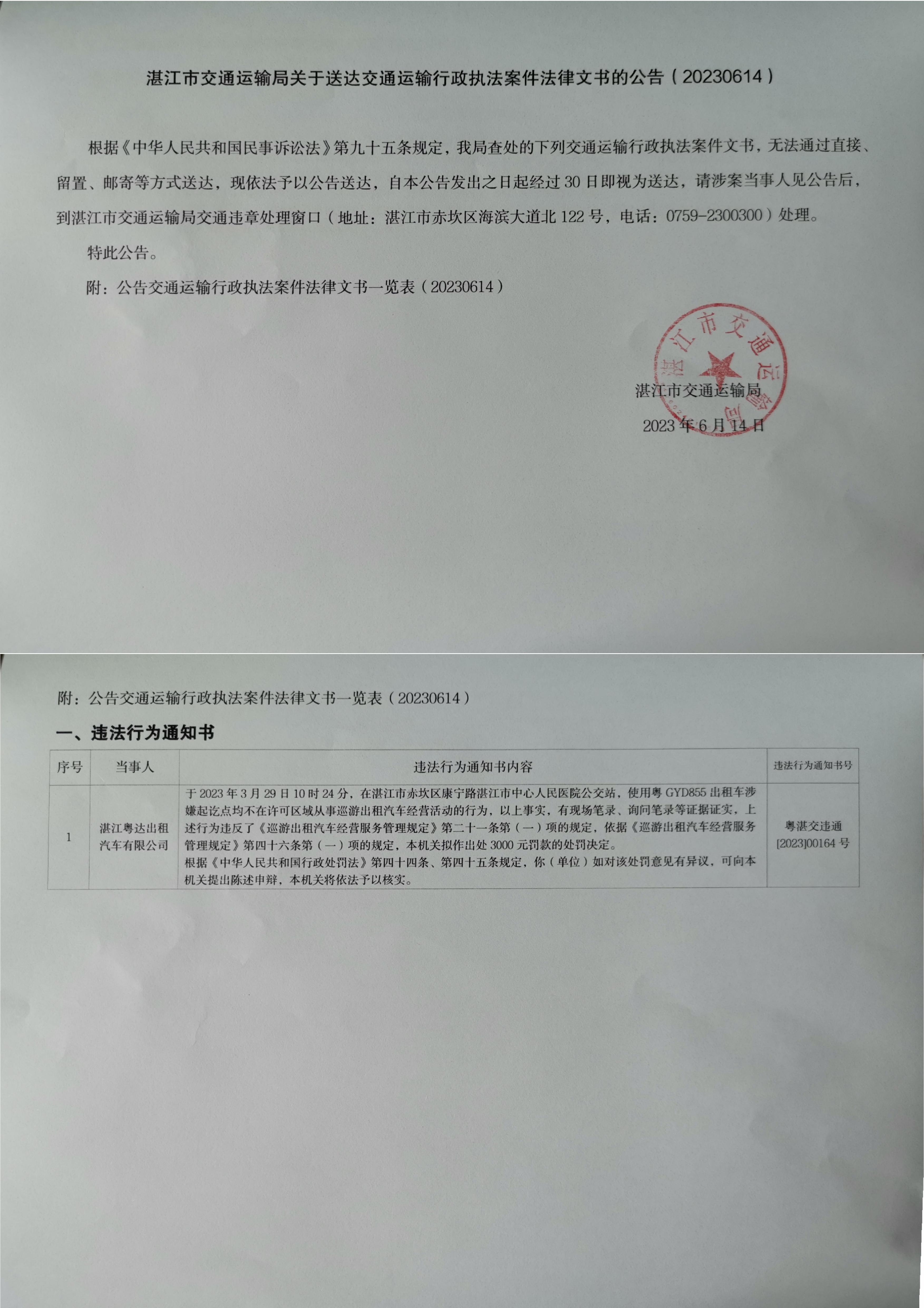 湛江市交通運輸局文書送達公告20230614_1.jpg