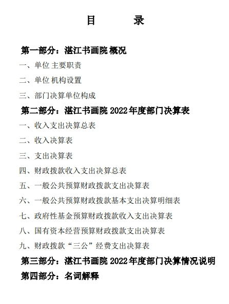 湛江書(shū)畫(huà)院2022年決算目錄截圖.png