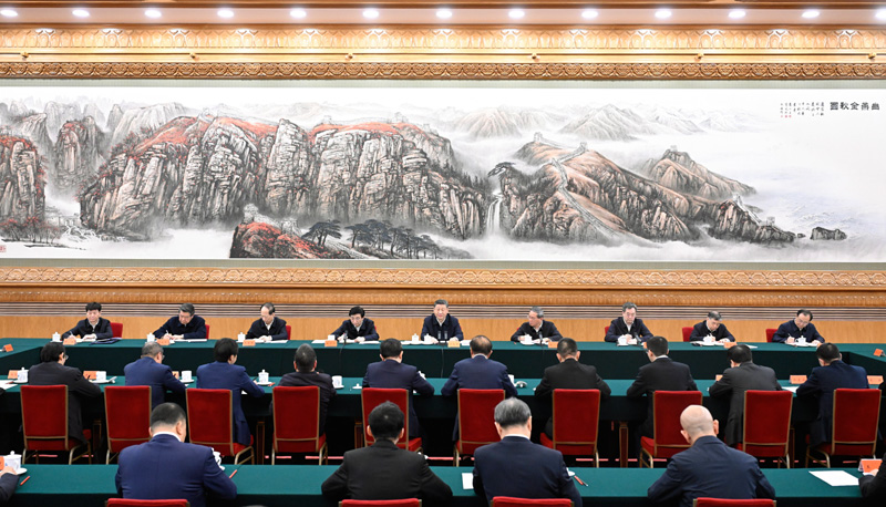 2月17日，中共中央總書記、國家主席、中央軍委主席習(xí)近平在京出席民營企業(yè)座談會并發(fā)表重要講話。圖片來源：新華網(wǎng).jpg