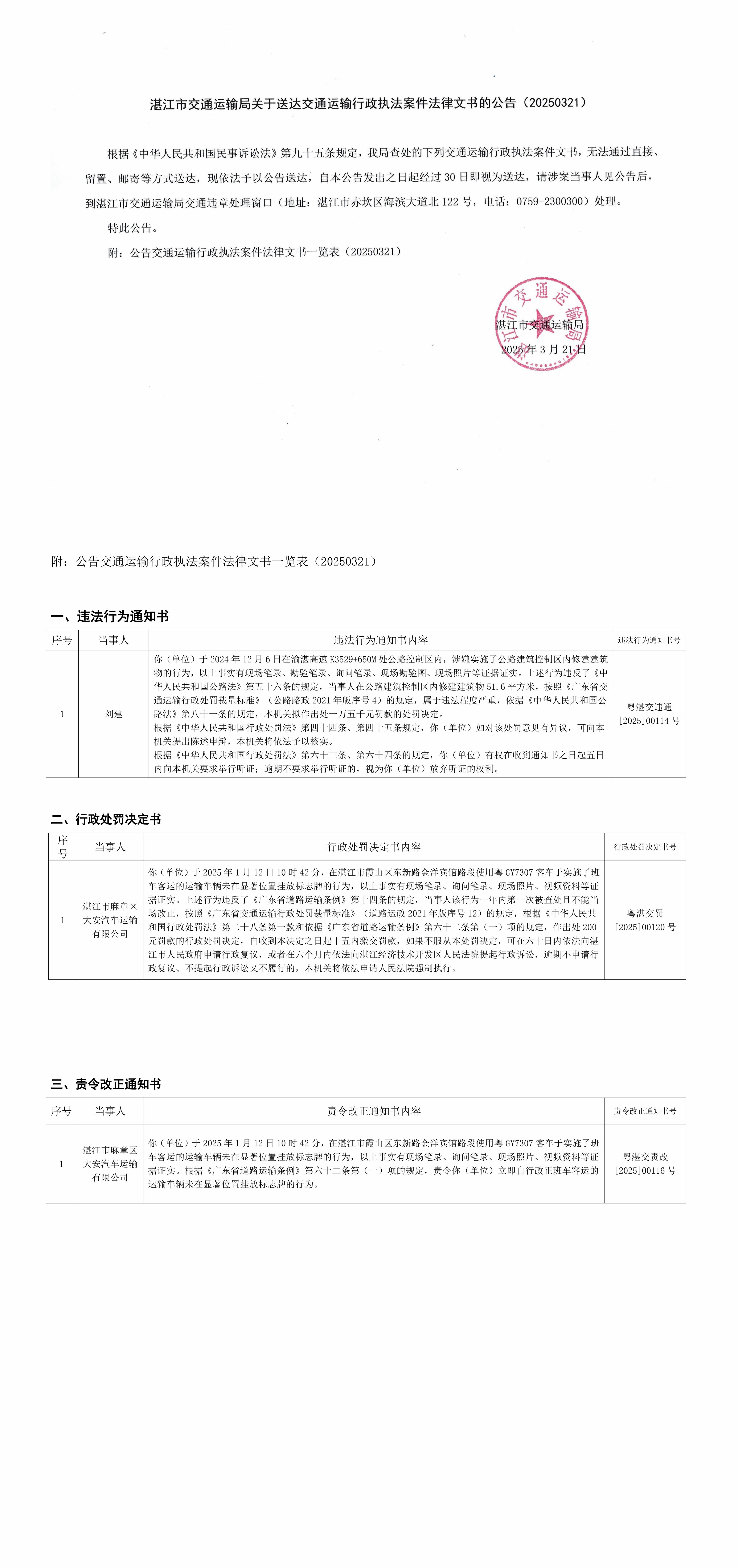 交通運(yùn)輸行政執(zhí)法文書的公告20250321.jpg