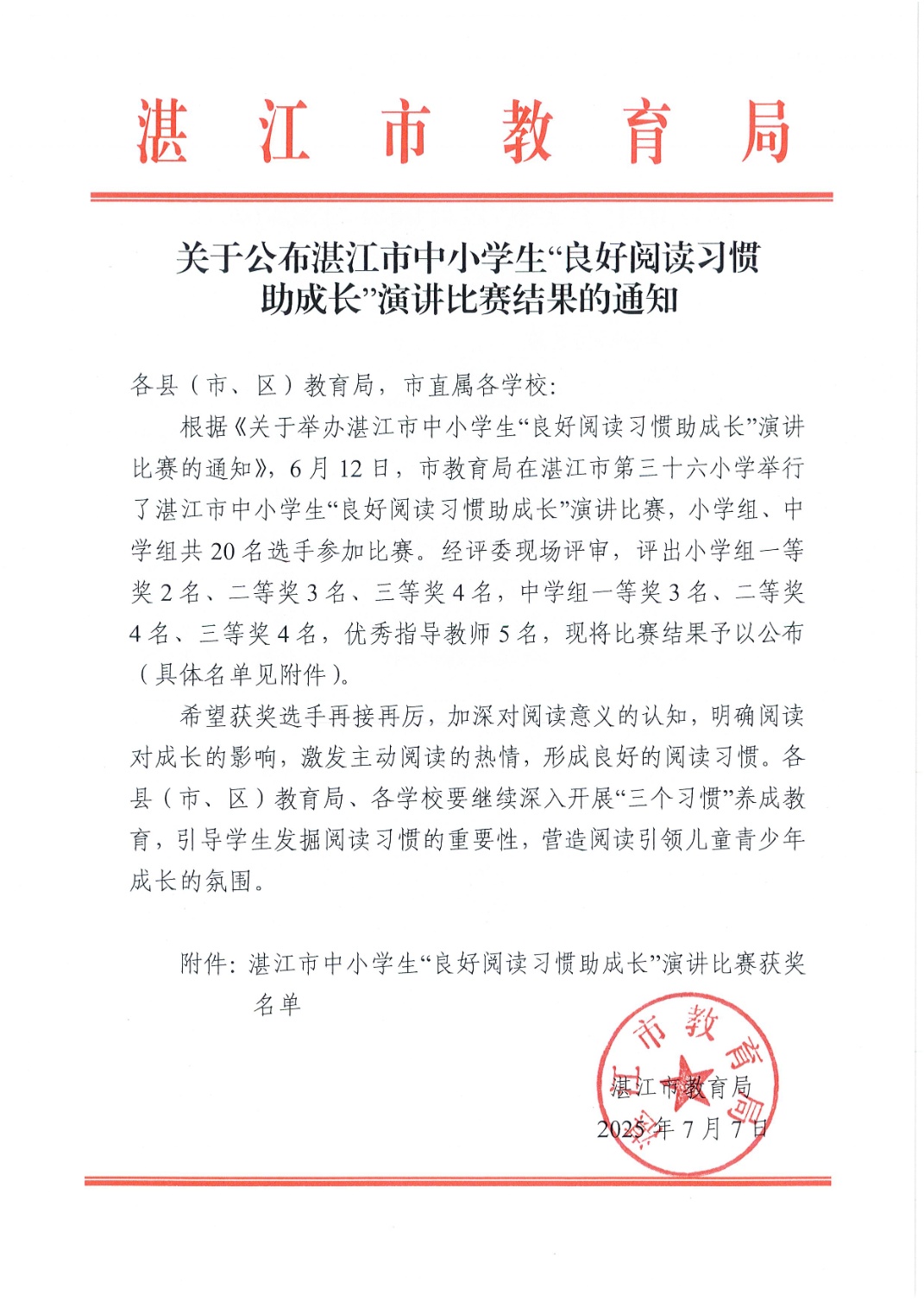 W975關(guān)于公布湛江市中小學(xué)生“良好閱讀習(xí)慣助成長”演講比賽結(jié)果的通知_1.jpg